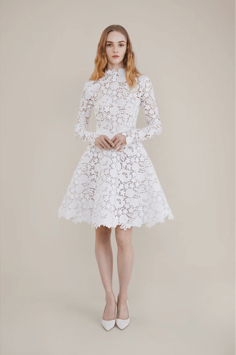 Lovely short wedding dress by designer Lela Rose - WebSite