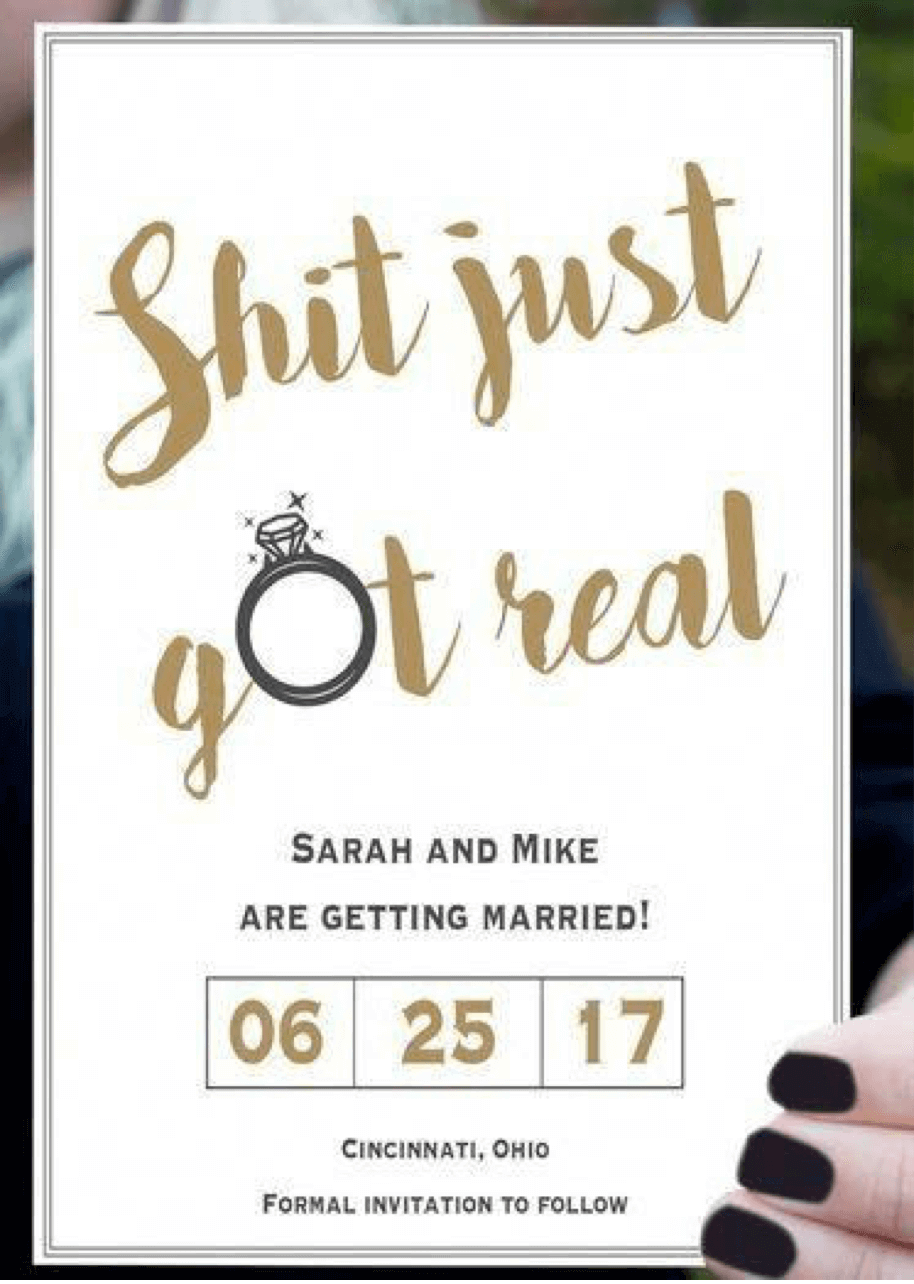 Creative save the date - Pinterest