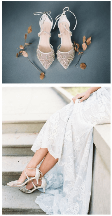 Crystal Embellished Ivory Wedding Kitten Heels - Pinterest
