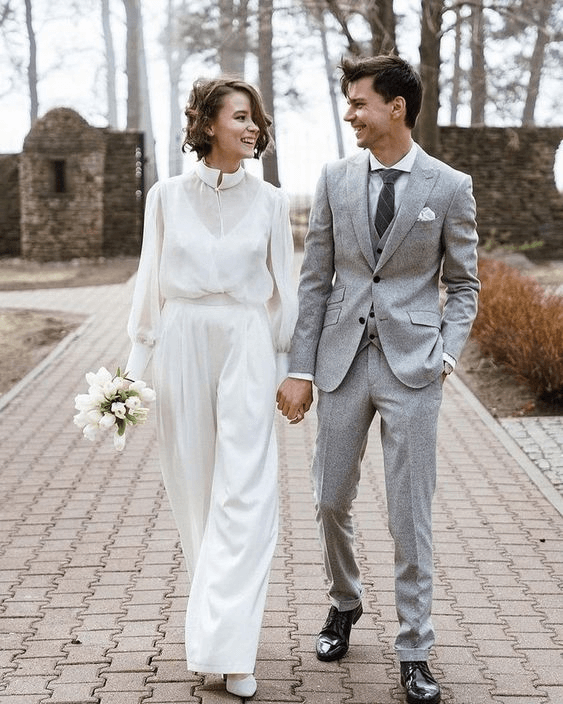 Jumpsuit Wedding Dress Inspiration For All Cool Girls