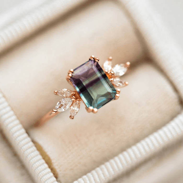 Nhẫn cưới Topaz với màu sắc độc đáo - Pinterest
