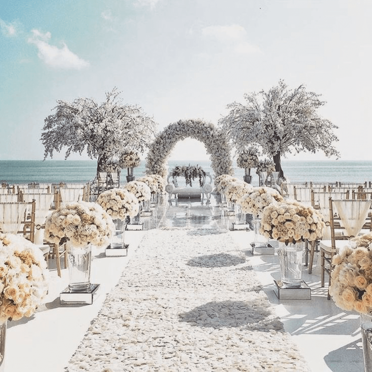 Ý tưởng trang trí đám cưới - đám cưới tuyệt vời tại bãi biển - Pinterest
