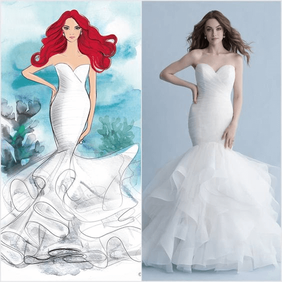 A wedding dress inspired by Little Mermaid - Pinterest
