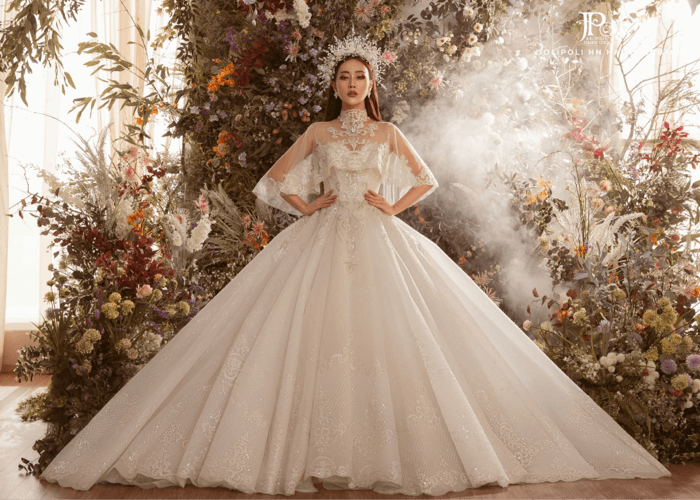 Royal wedding dress from Joli Poli - Facebook