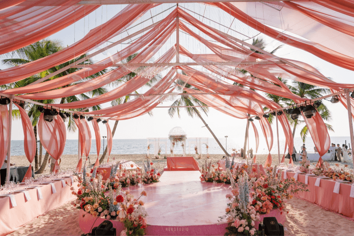 Gentle and romantic outdoor wedding decor from vendor Je t'aime Art. - Facebook