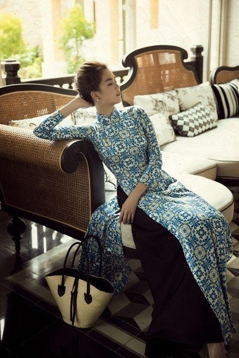 Ao dai “Cô Ba Sài Gòn” - Pinterest