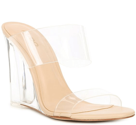 ALDO Clearly Banded Clear Wedges - Pinterest