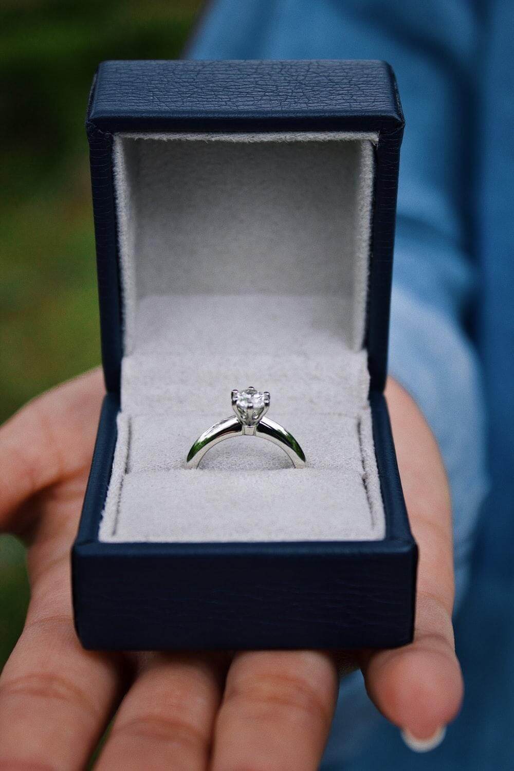 An engagement ring