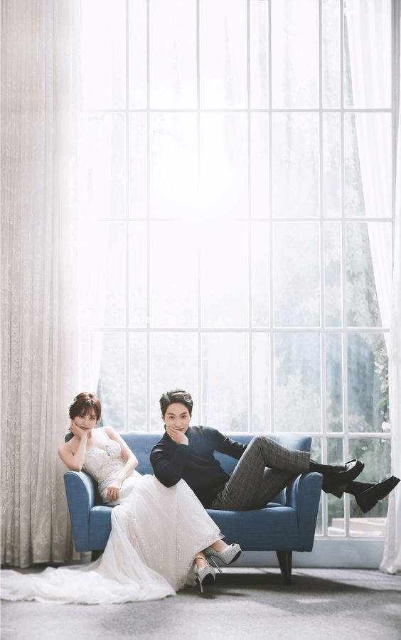 Korean wedding style photos are very relaxing - Pinterest